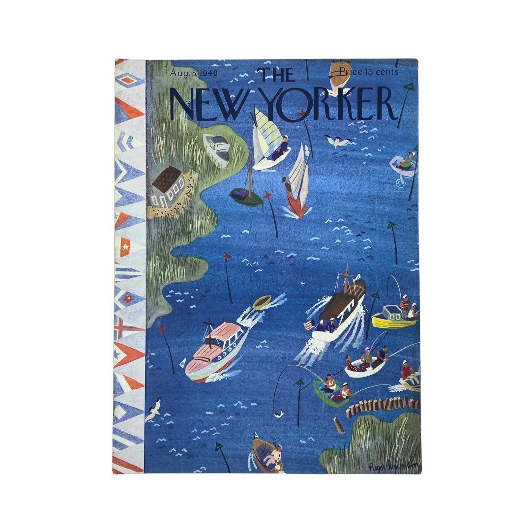 The New Yorker Complete Magazine August 3, 1940 Roger Duvoisin Cover VG