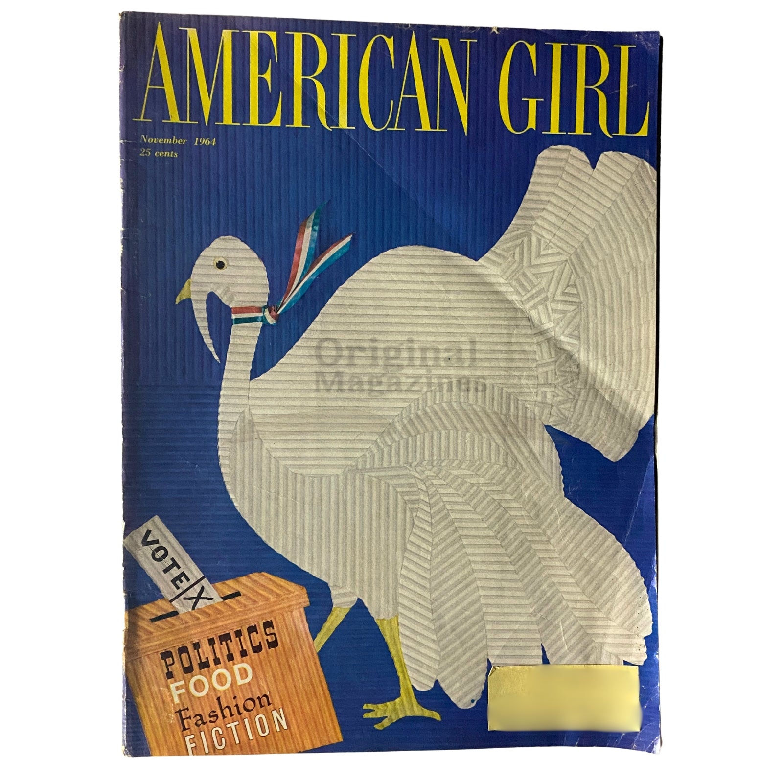 American Girl Magazine November 1964 Teens Talk Turkey (Food)