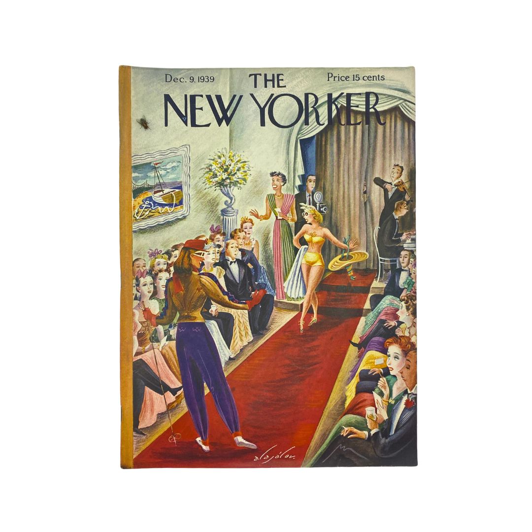 The New Yorker Complete Magazine December 9, 1939 Constantin Alajalov Cover VG