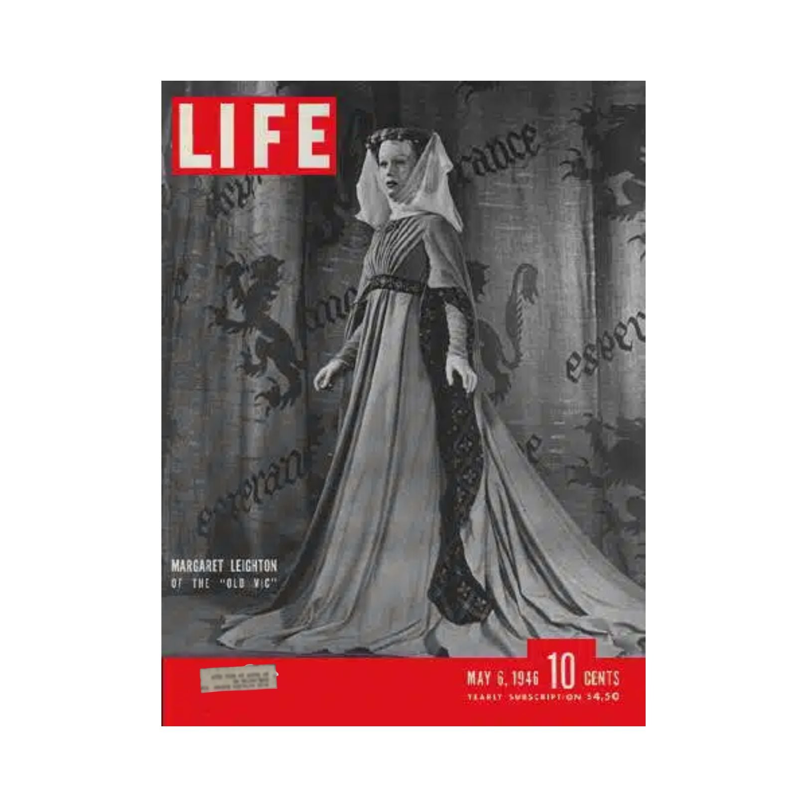 VTG Life Magazine May 6, 1946 Margaret Leighton, English Actress