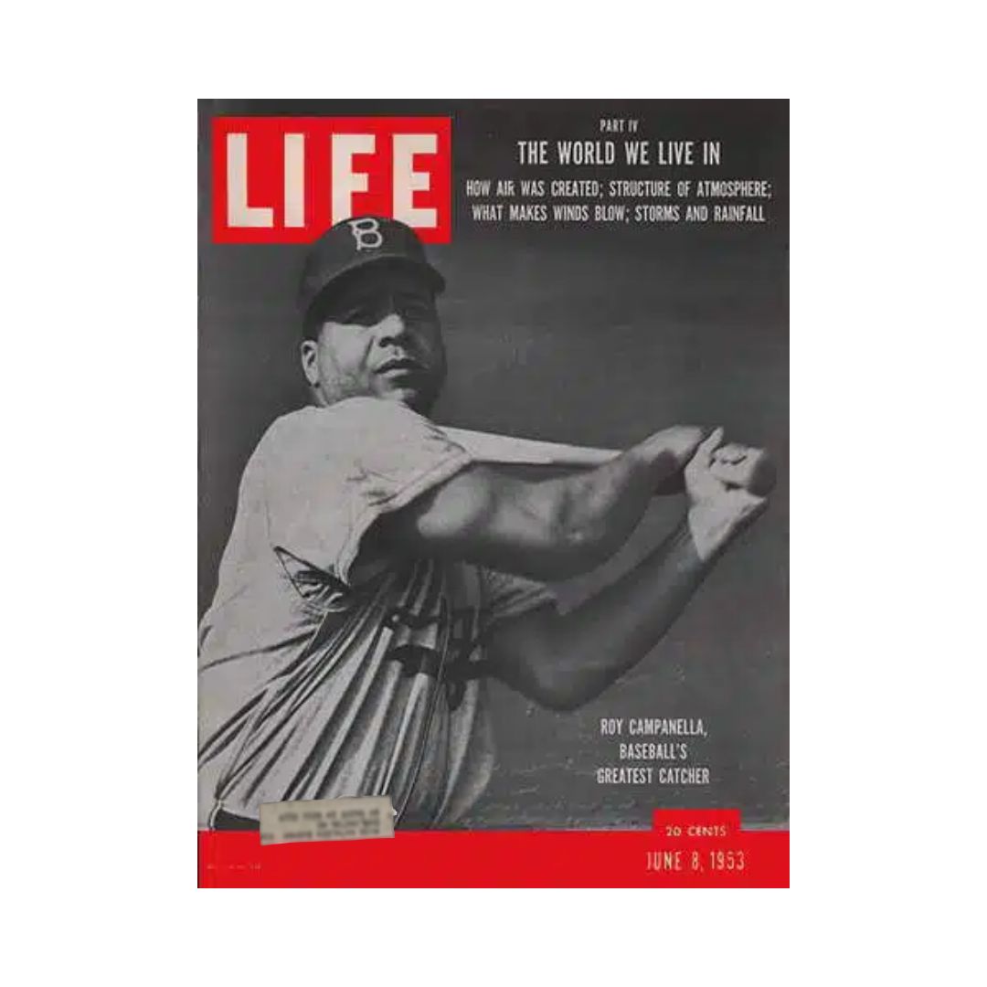 VTG Life Magazine June 8, 1953 Baseball Catcher Roy Campanella