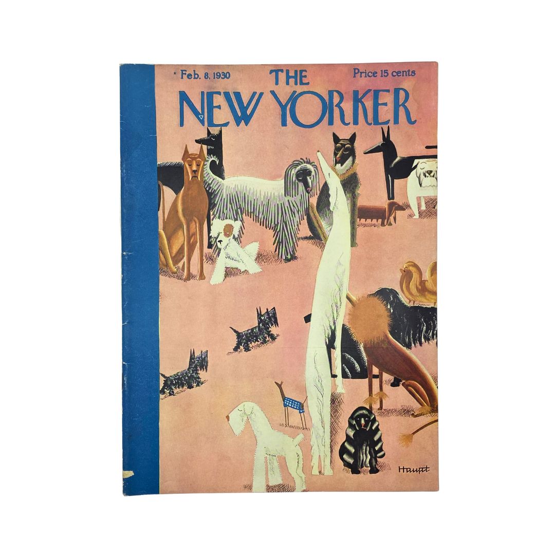 The New Yorker Complete Magazine February 8, 1930 Theodore Haupt Cover VG