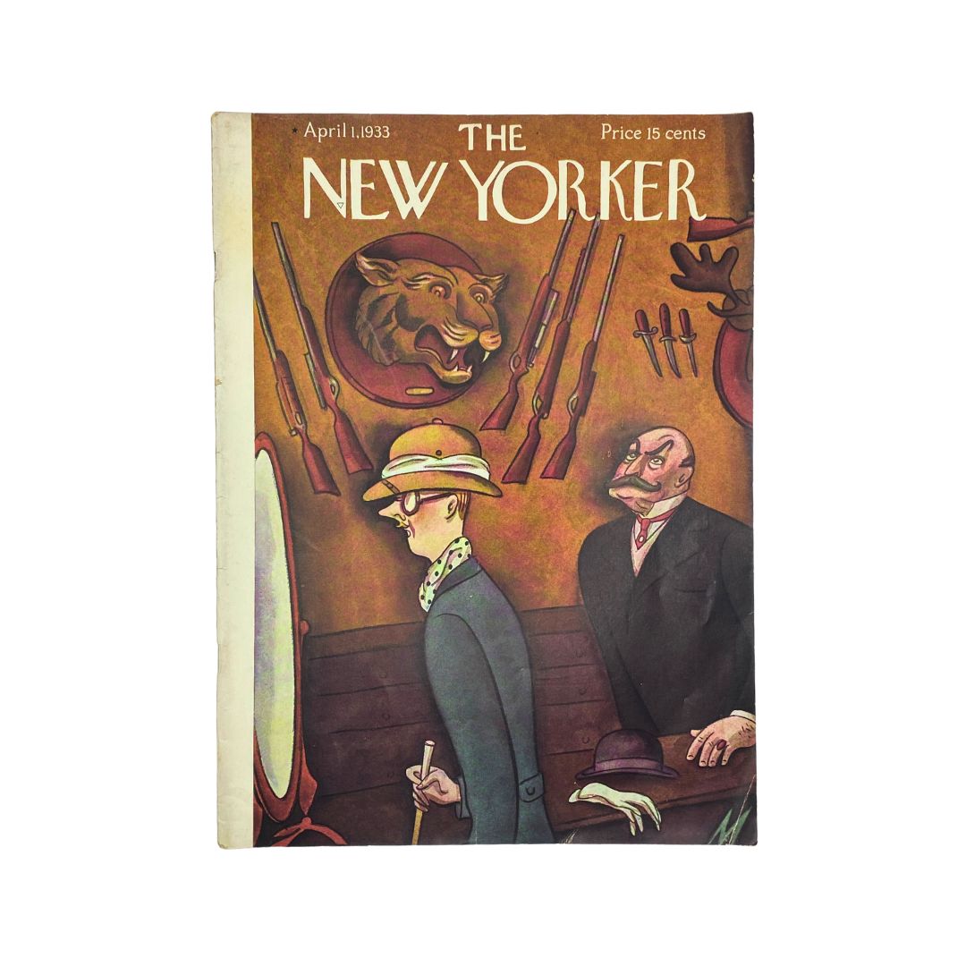 The New Yorker Complete Magazine April 1, 1933 Julian De Miskey Cover