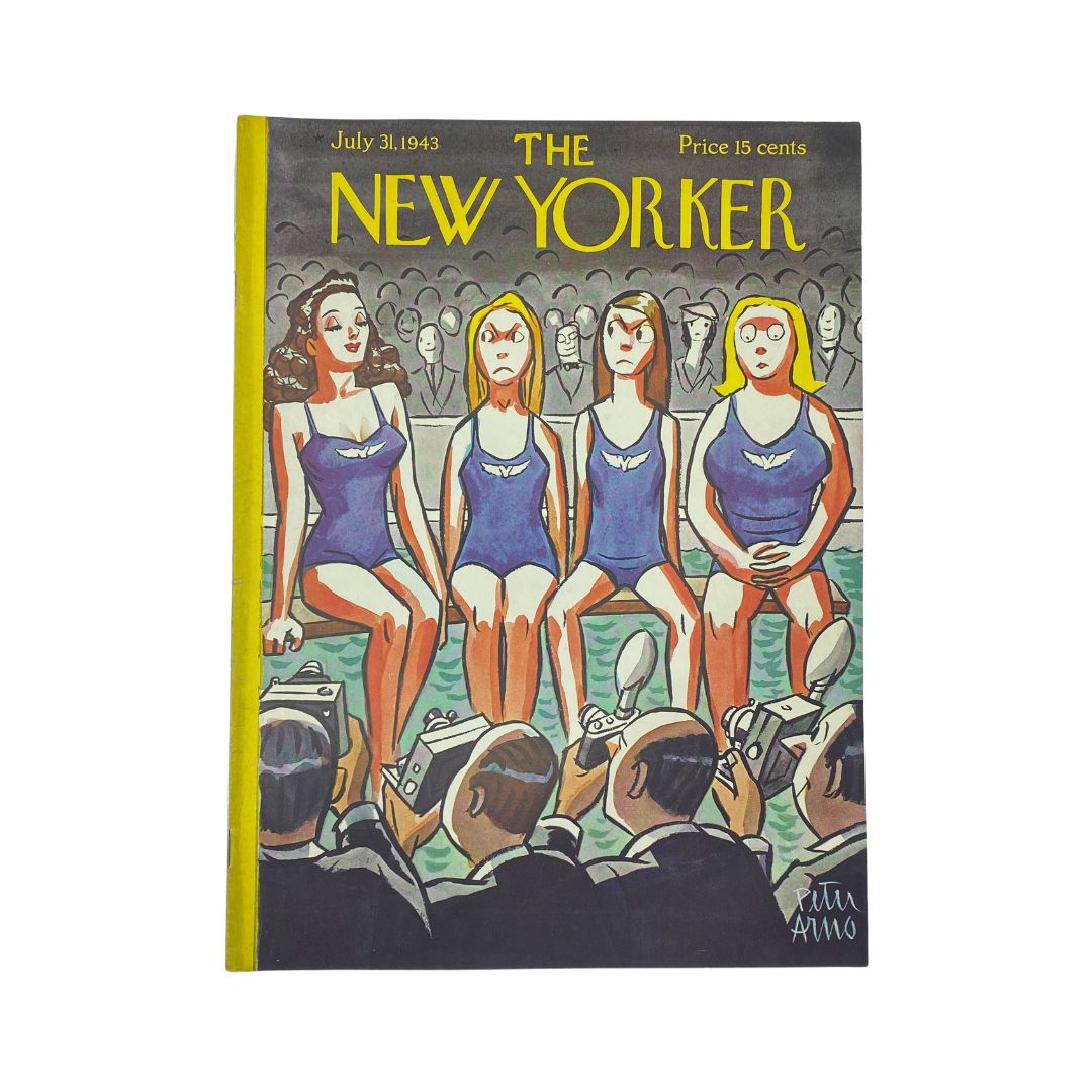 The New Yorker Complete Magazine July 31, 1943 Peter Arno Cover VG