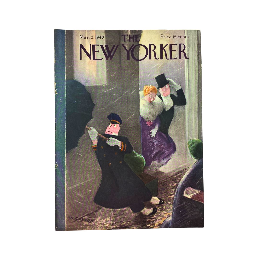 The New Yorker Complete Magazine March 2, 1940 William Cotton Cover VG