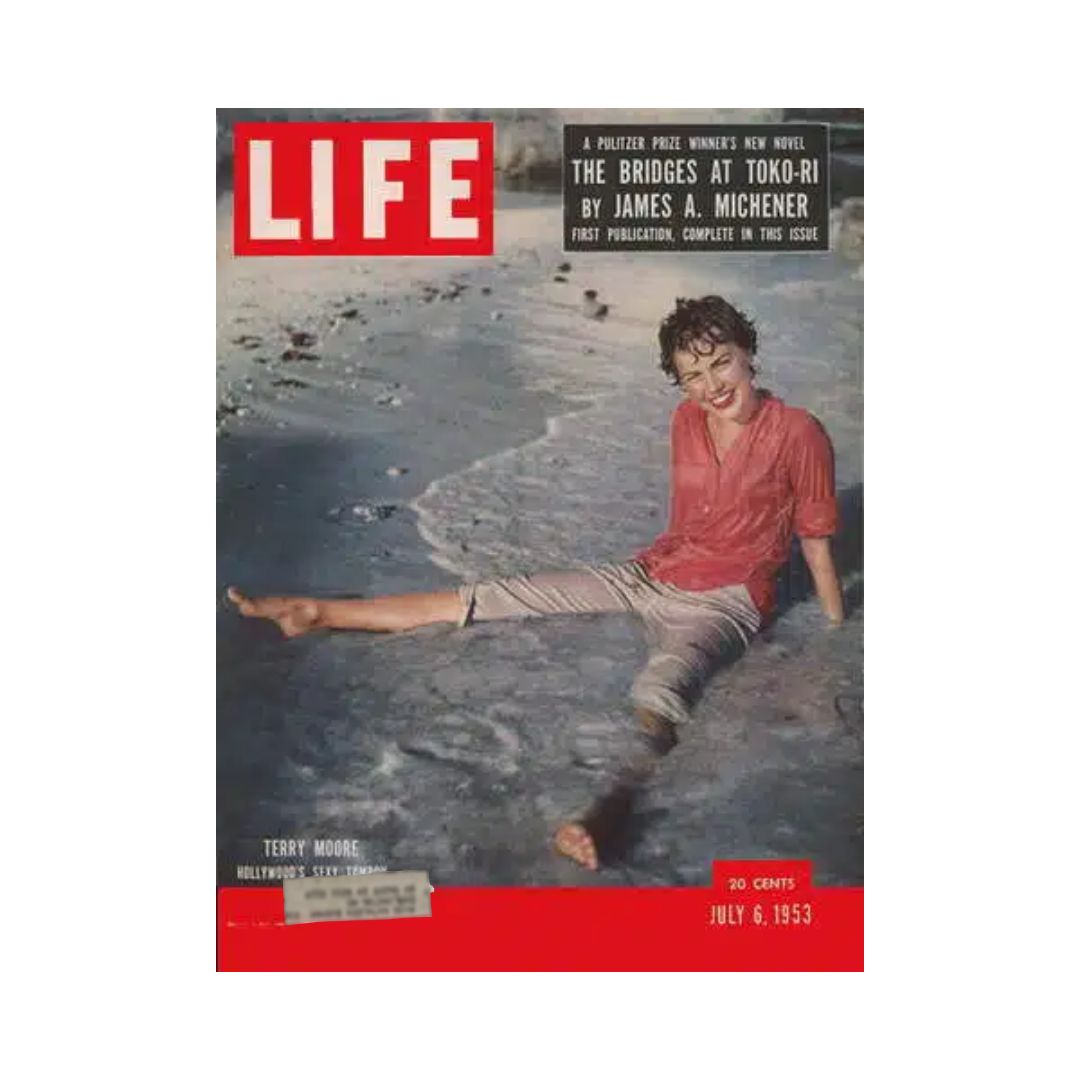 VTG Life Magazine July 6, 1953 Terry Moore, American Film Actress