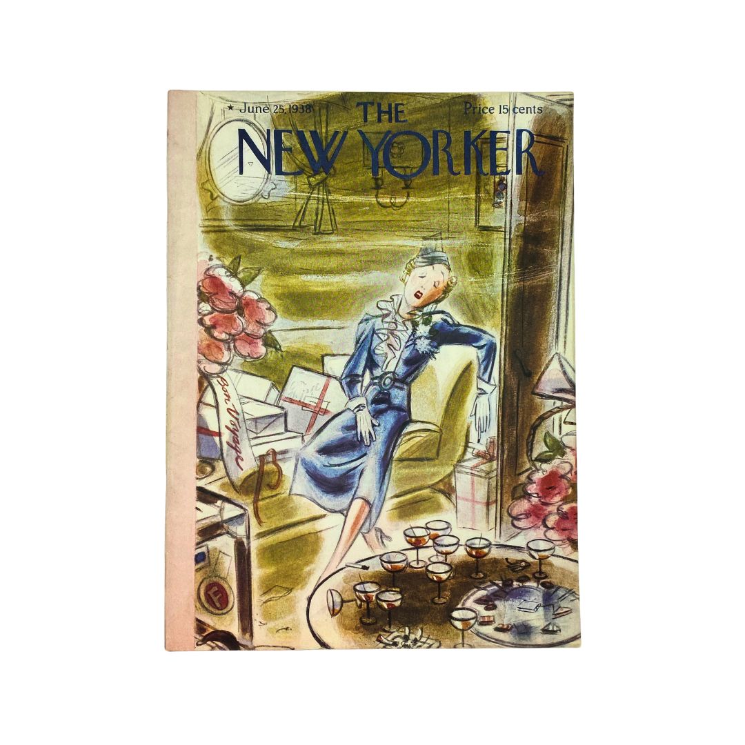 The New Yorker Complete Magazine June 25, 1938 Leonard Dove Cover VG