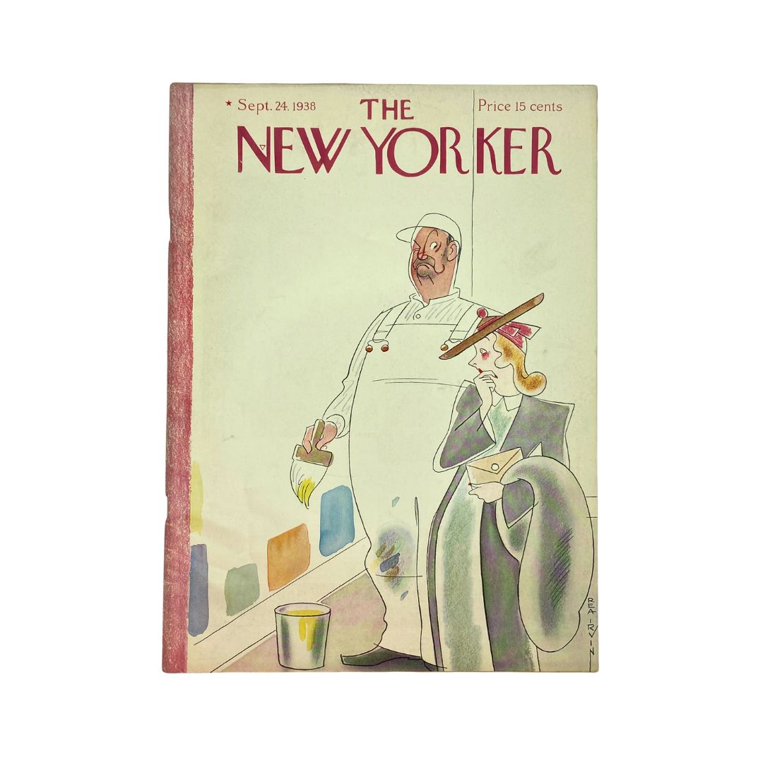 The New Yorker Complete Magazine September 24, 1938 Rea Irvin Cover VG