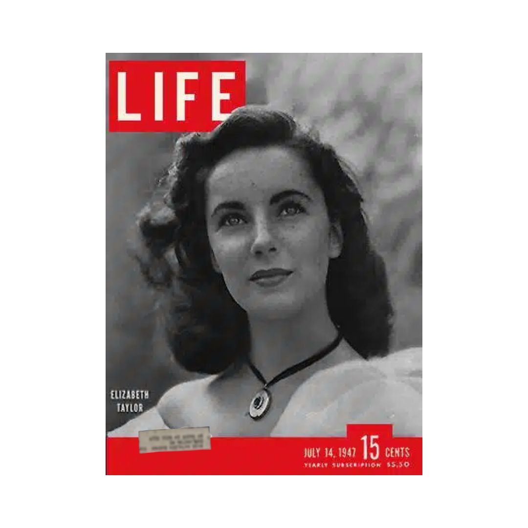 VTG Life Magazine July 14, 1947 Elizabeth Taylor, British-American Actress