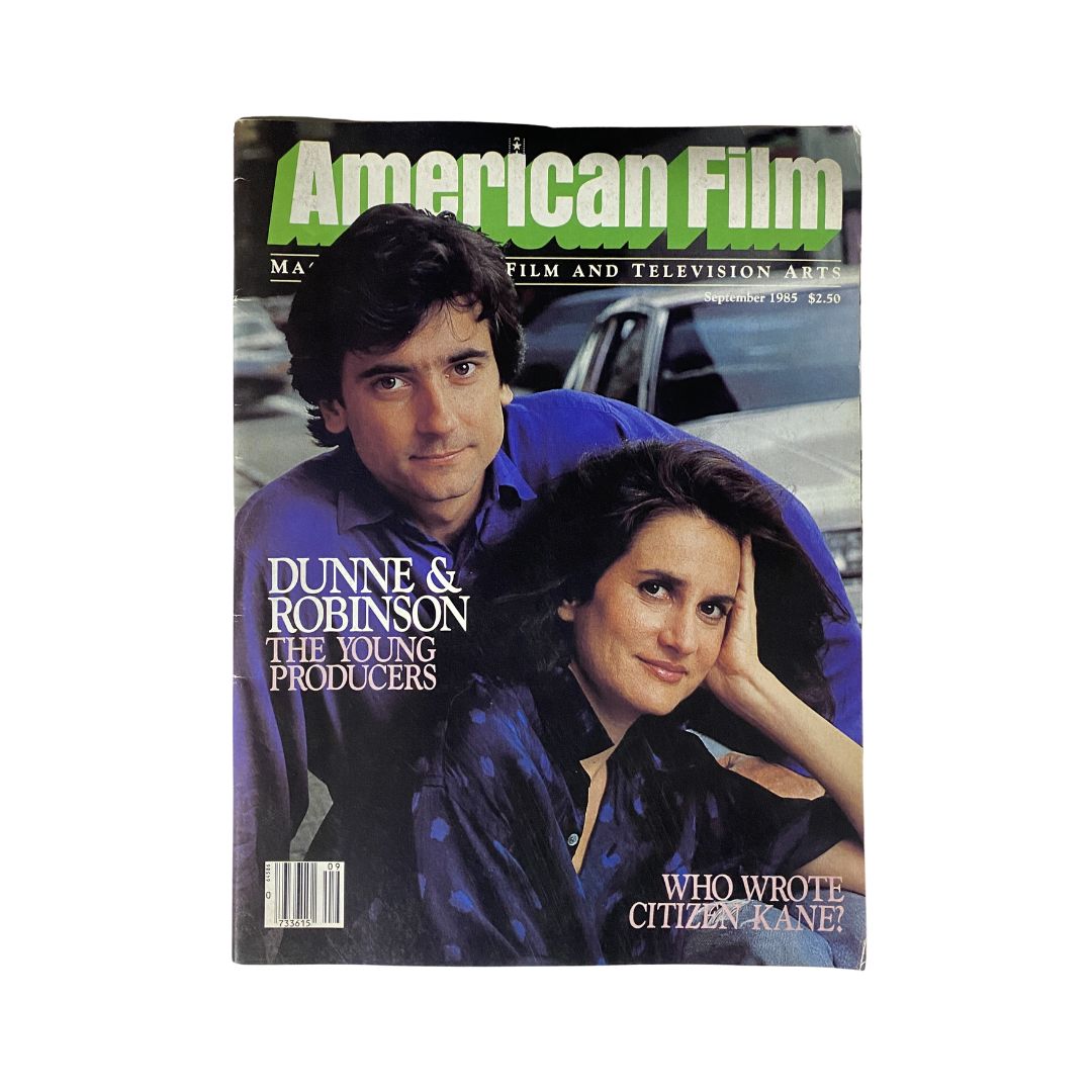 VTG American Film Magazine September 1985 Producers Dunne & Robinson No Label VG