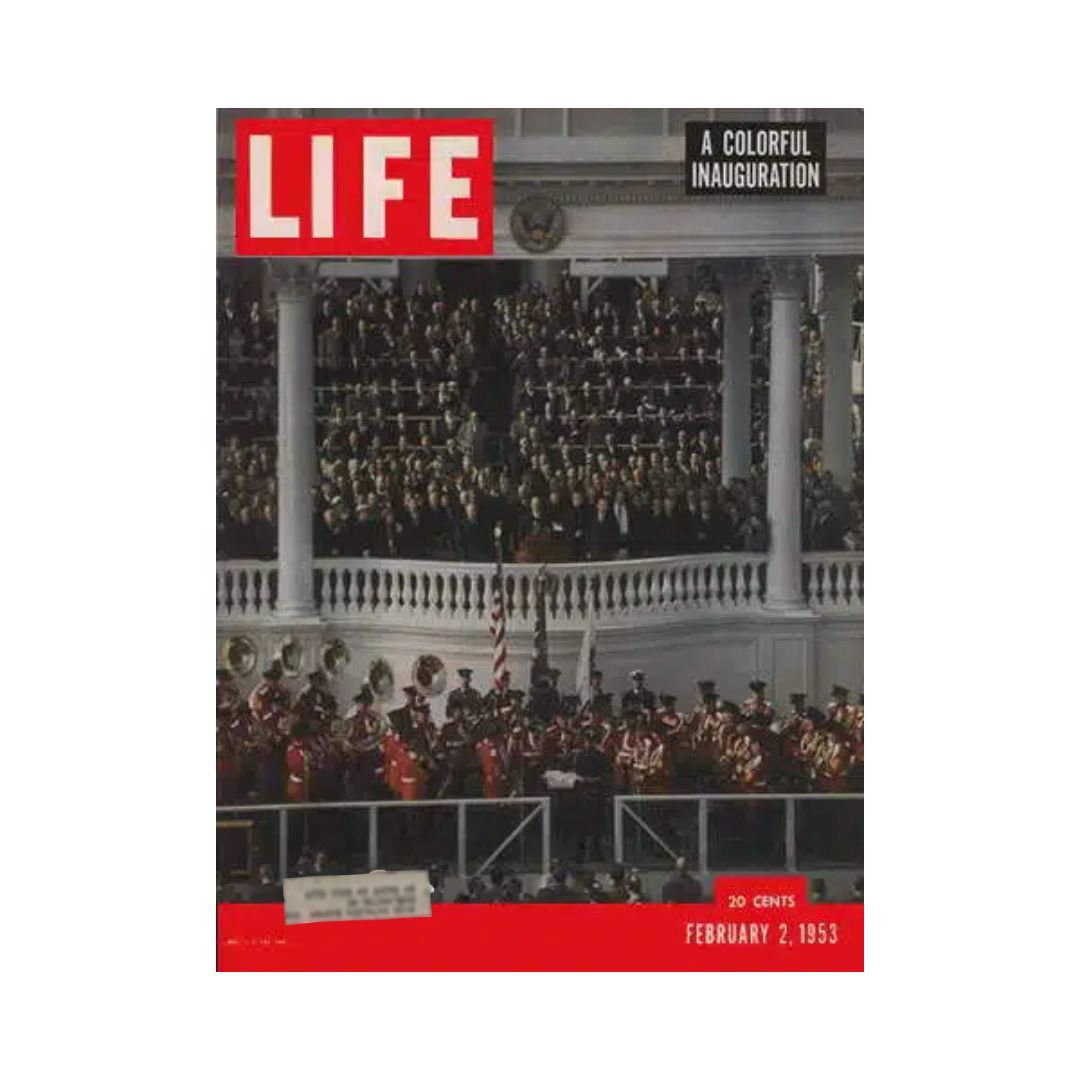 VTG Life Magazine February 2, 1953 Dwight Eisenhower Inauguration