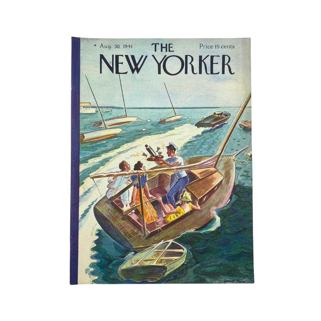 The New Yorker Complete Magazine August 30, 1941 Garrett Price Cover VG