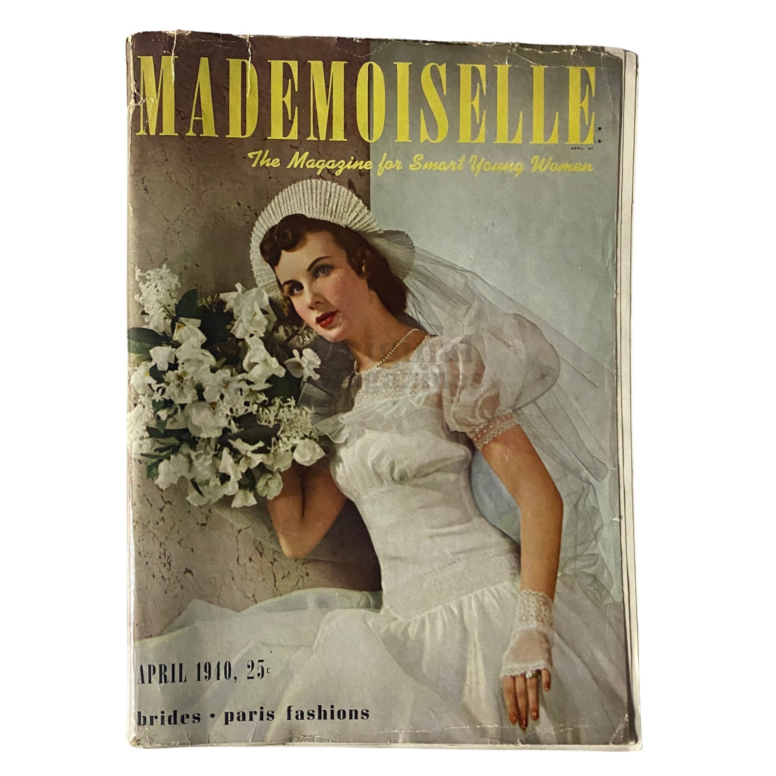 Mademoiselle Magazine April 1940 Brides & Paris Fashions No Label