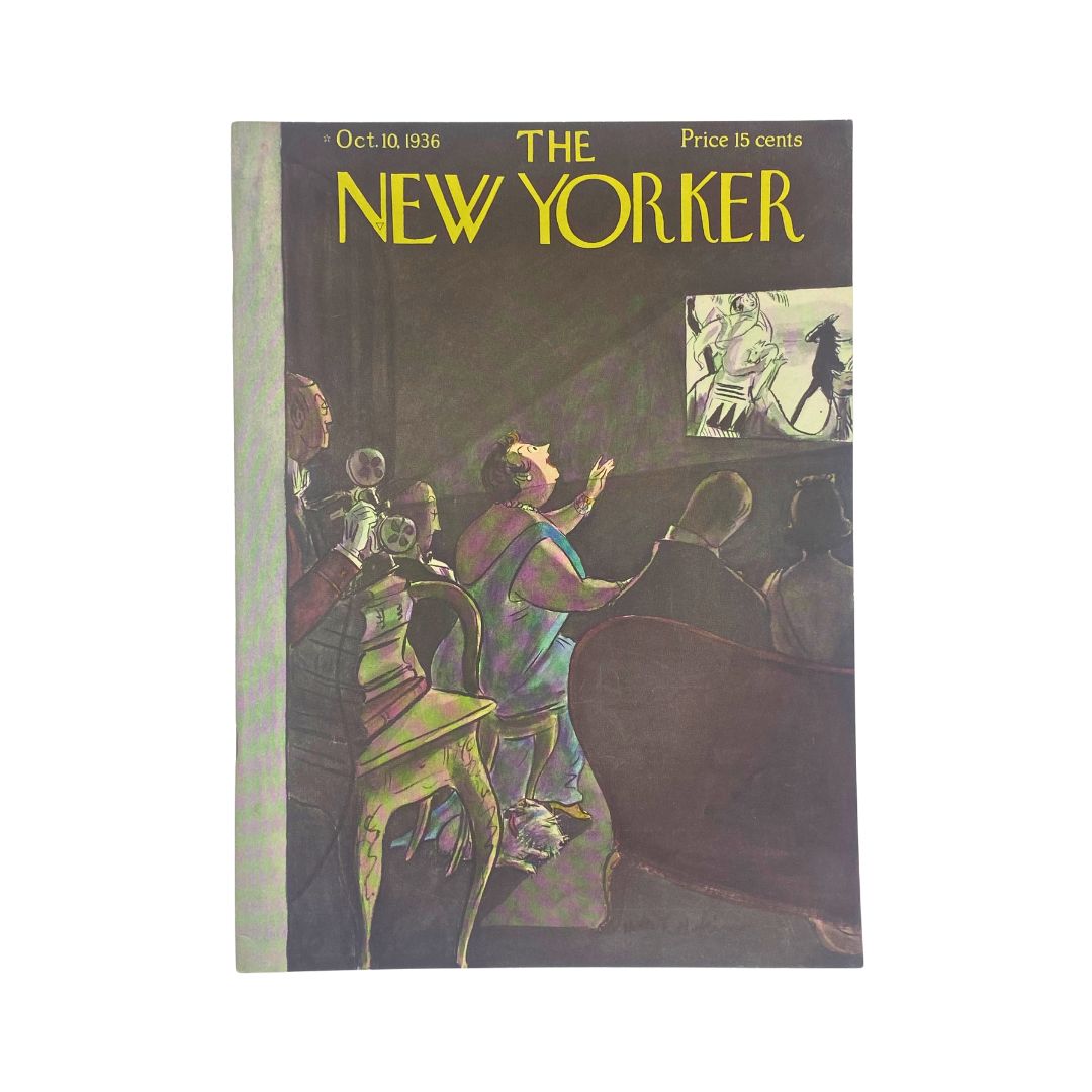 The New Yorker Complete Magazine October 10, 1936 Helen E. Hokinson Cover VG