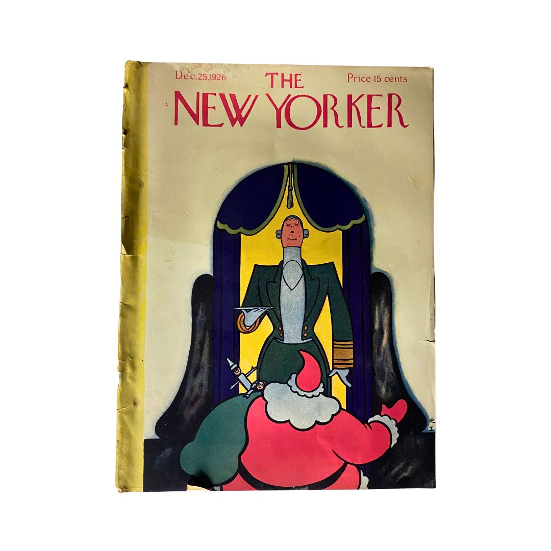 The New Yorker Complete Magazine December 25, 1926 Rea Irvin Cover