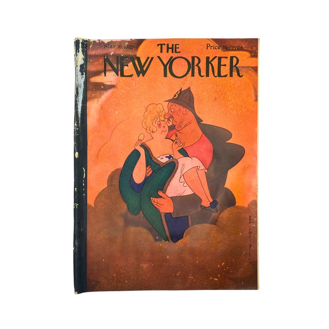 The New Yorker Complete Magazine March 16, 1929 Rea Irvin Cover