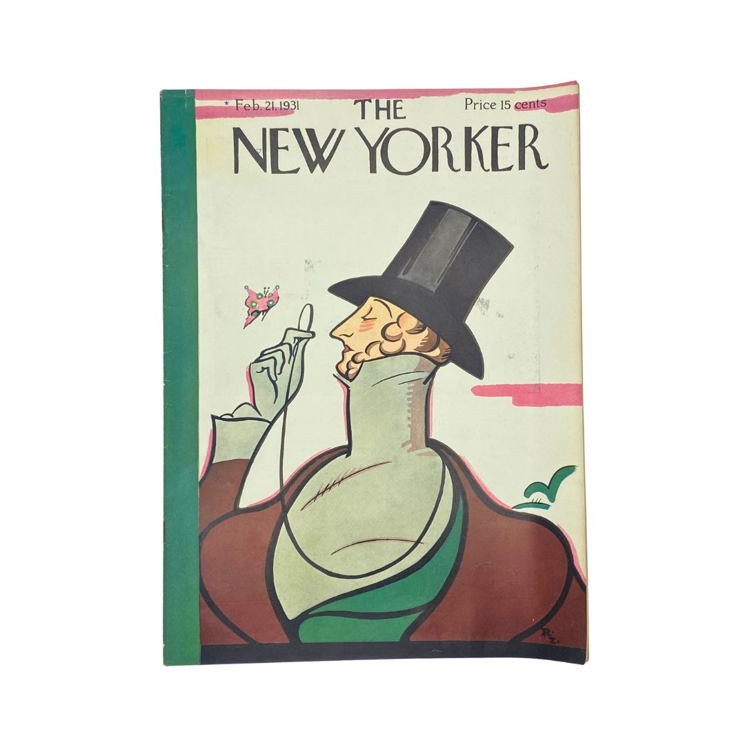 The New Yorker Complete Magazine February 21, 1931 Rea Irvin Cover