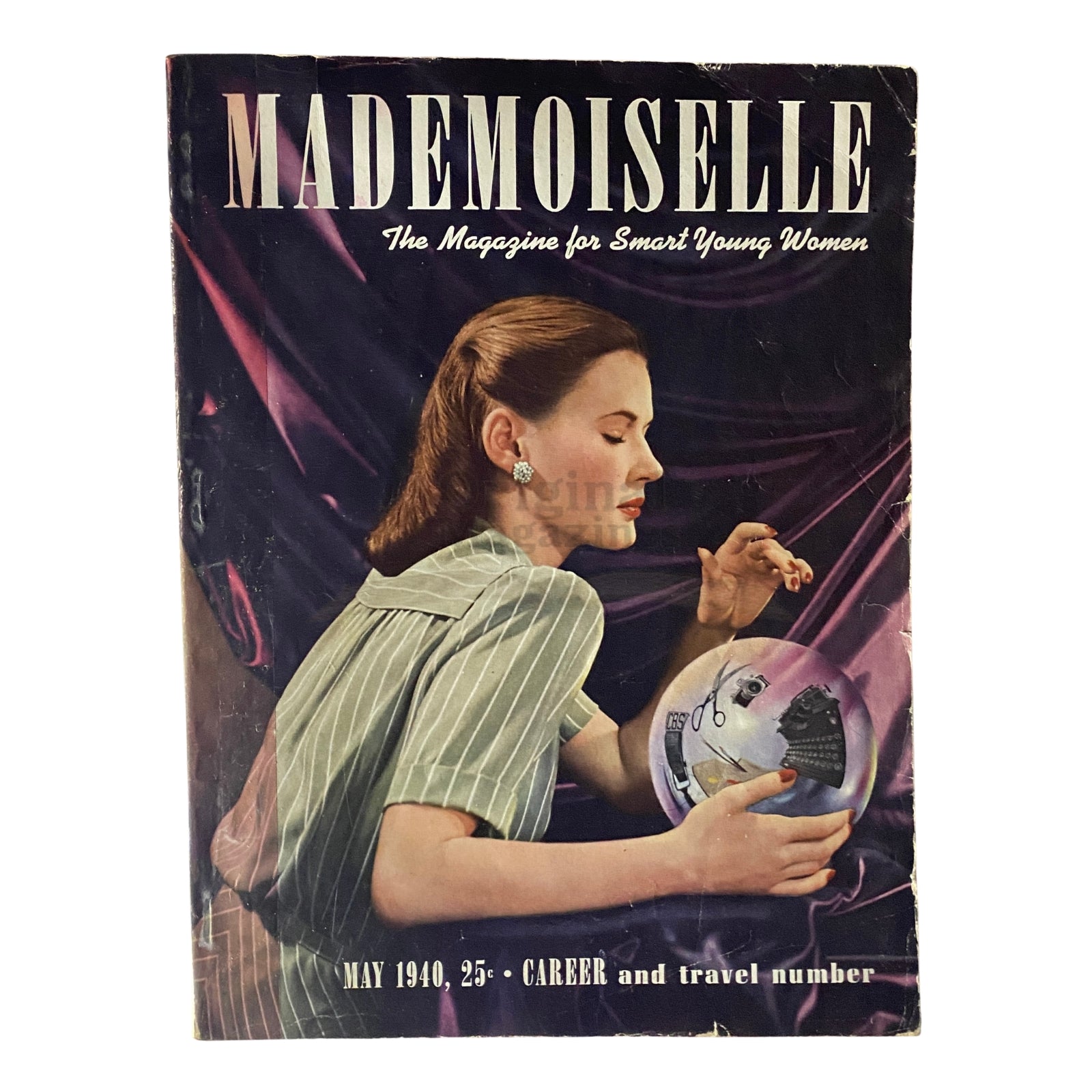 Mademoiselle Magazine May 1940 Career & Travel Number Cover: Paul D’Ome No Label