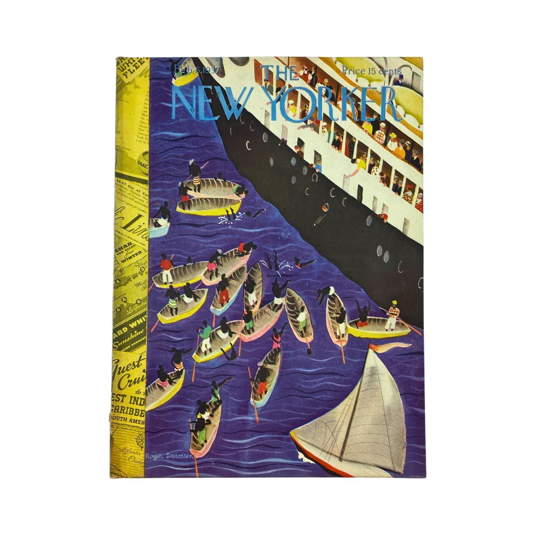 The New Yorker Complete Magazine February 6, 1937 Roger Duvoisin Cover VG