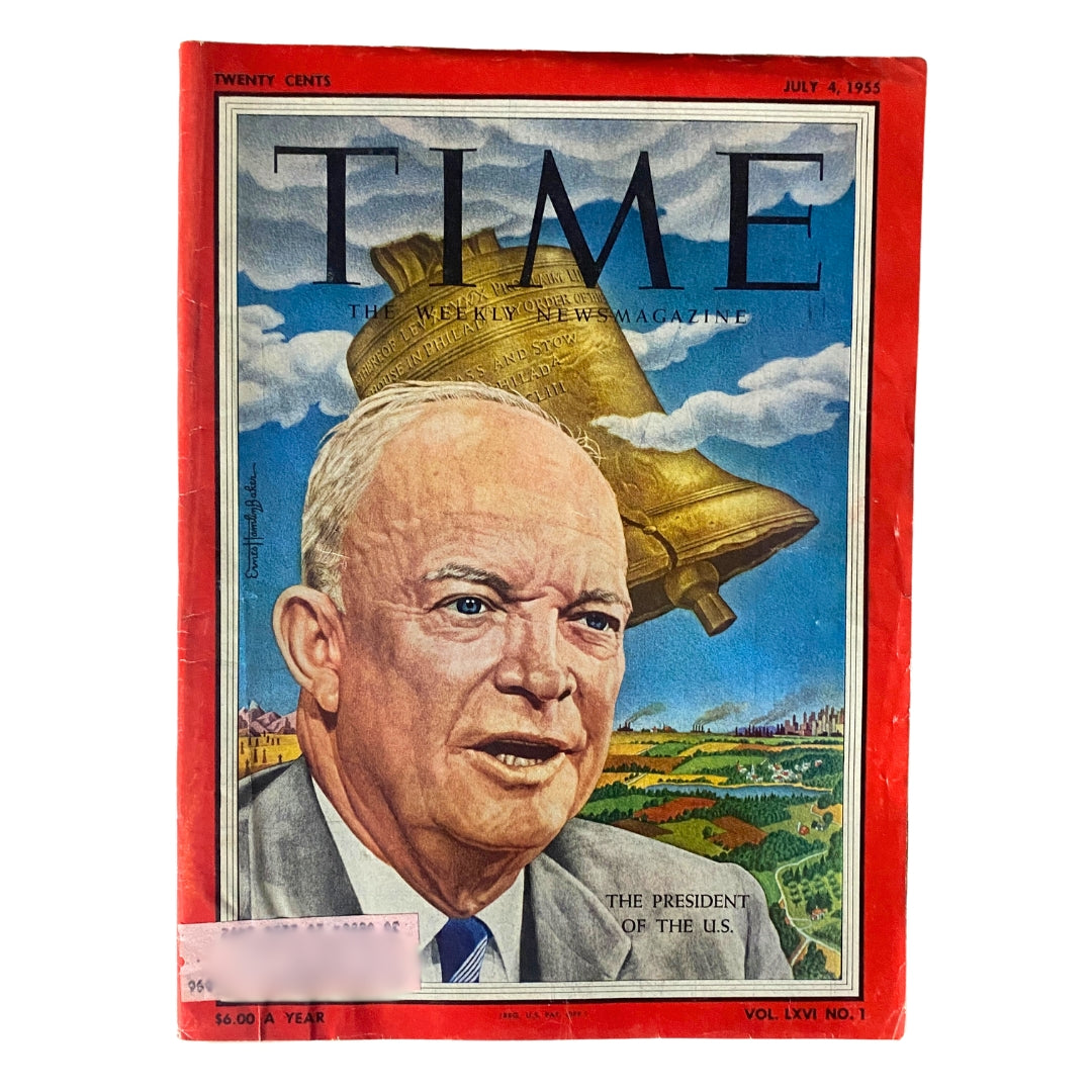 VTG Time Magazine July 4, 1955 Vol 66 No. 1 Dwight D. Eisenhower