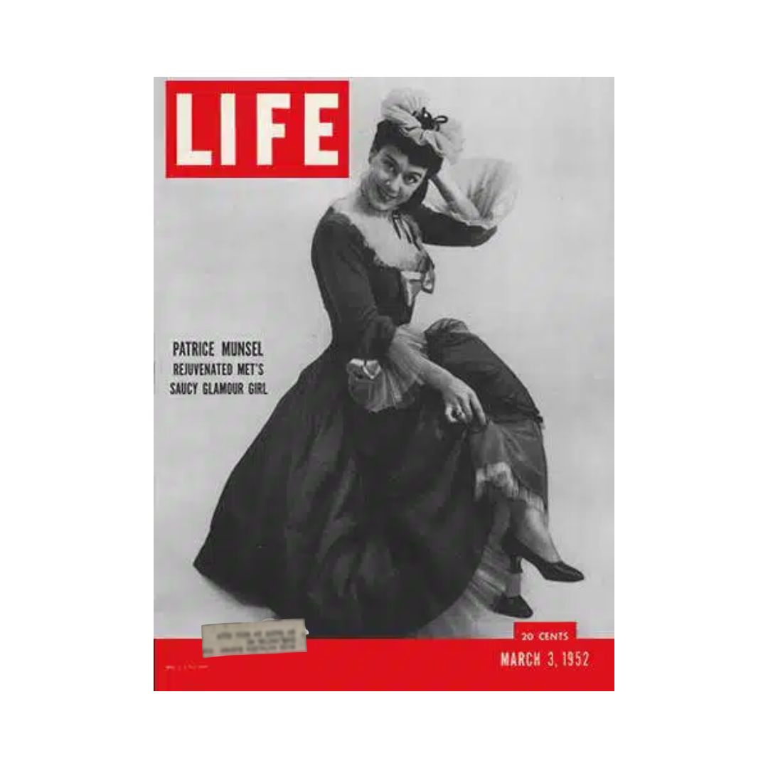 VTG Life Magazine March 3, 1952 Patrice Munsel Saucy Glamour Girl