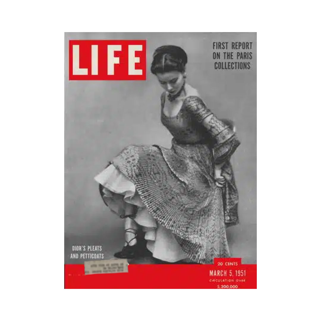 VTG Life Magazine March 5, 1951 Dior Paris Fashion