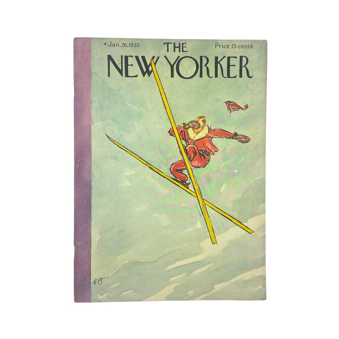 The New Yorker Complete Magazine January 26, 1935 Perry Barlow Cover VG