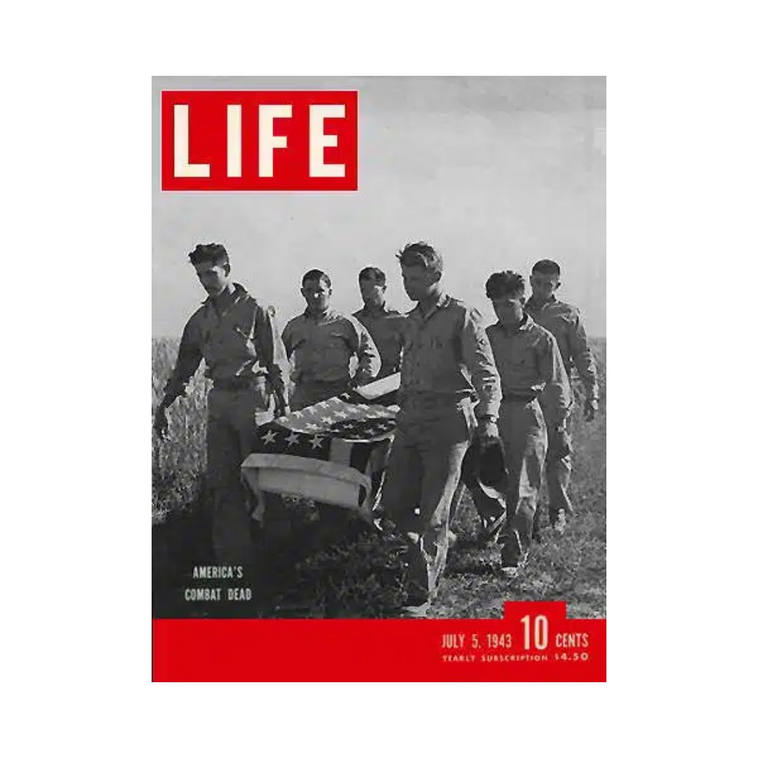 VTG Life Magazine July 5, 1943 U.S. Combat Dead