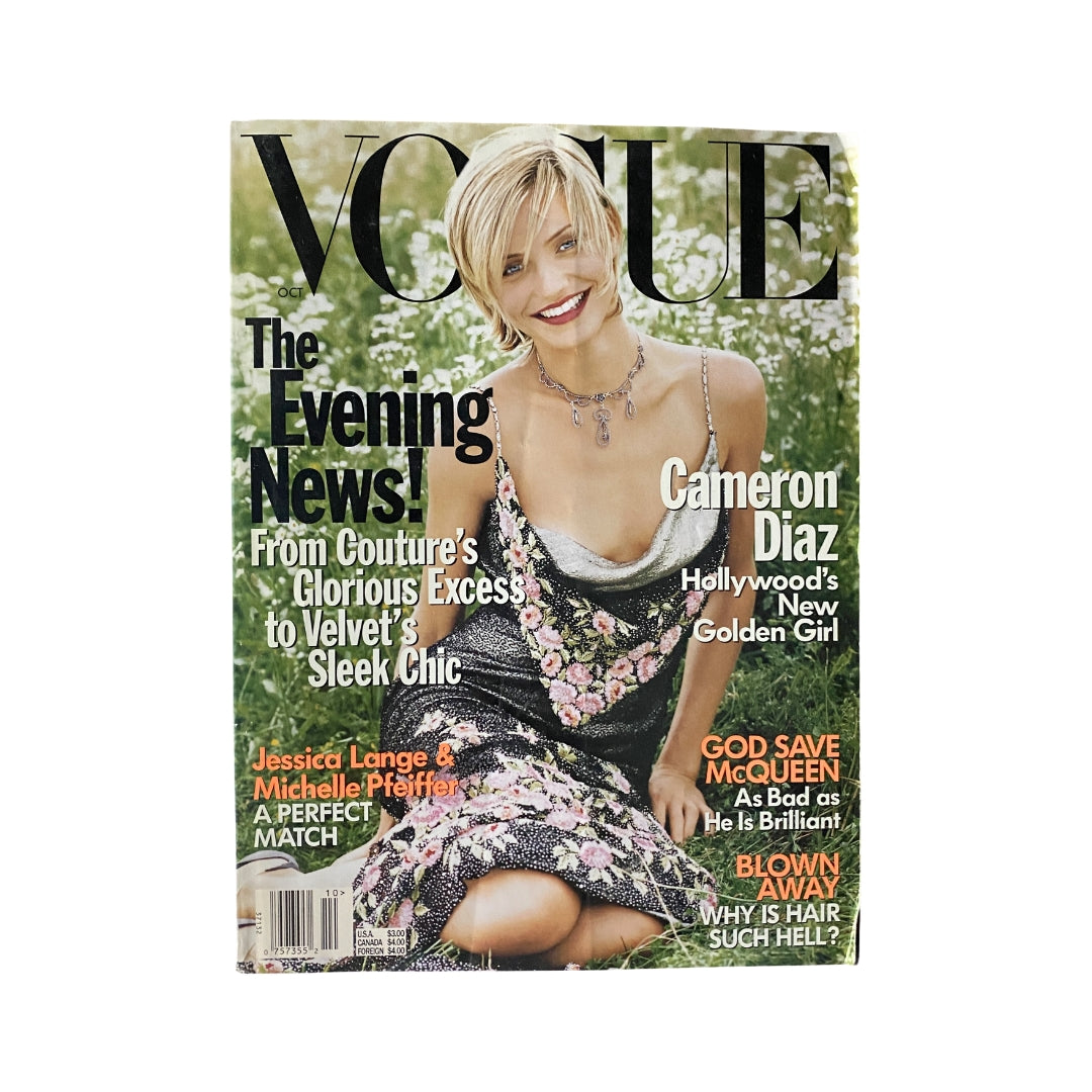 Vogue Magazine October 1997 Cameron Diaz Cover No Label