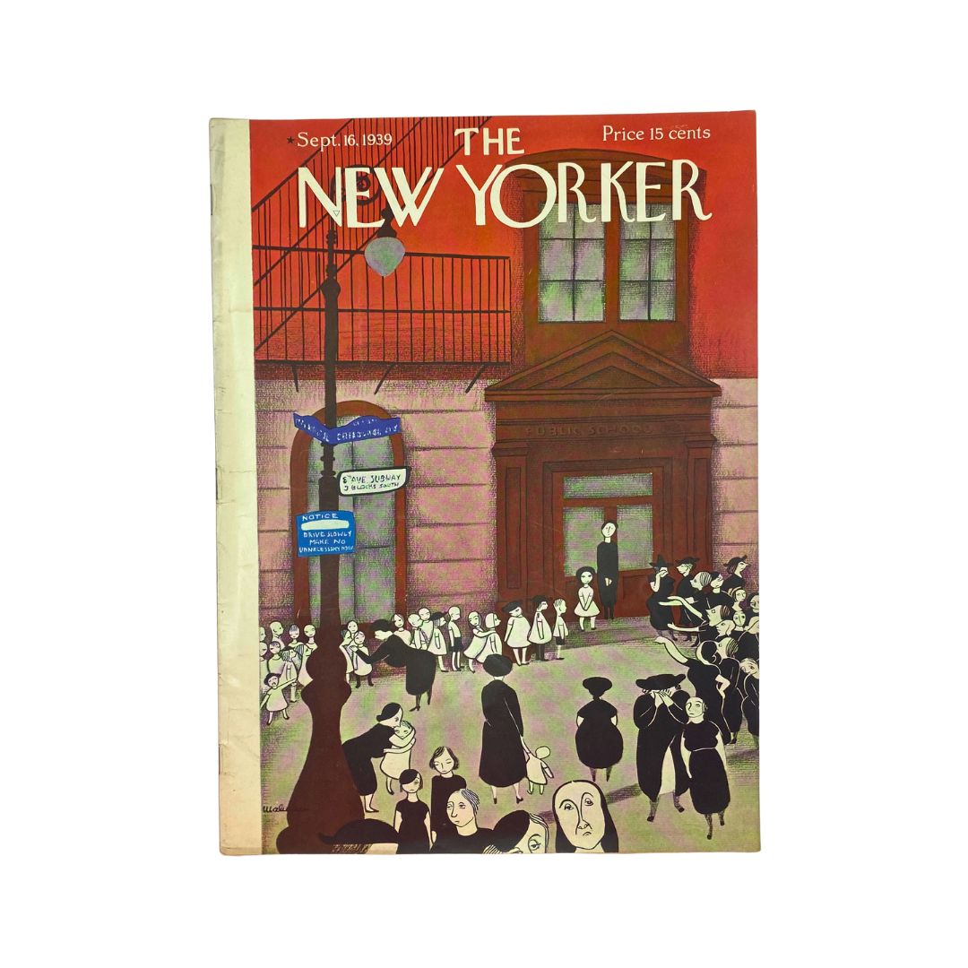 The New Yorker Complete Magazine September 16, 1939 Christina Malman Cover VG