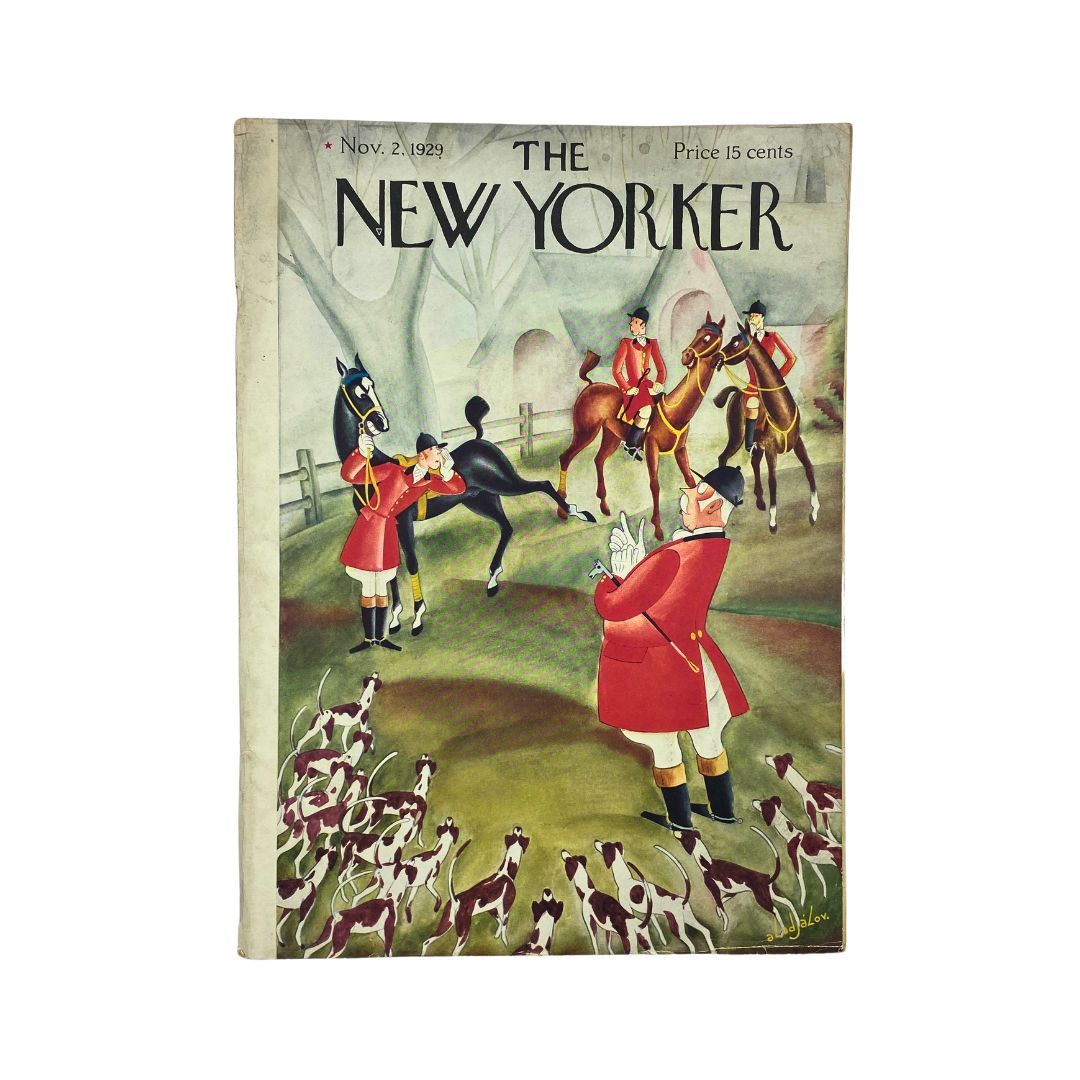 The New Yorker Complete Magazine November 2, 1929 Constantin Alajalov Cover