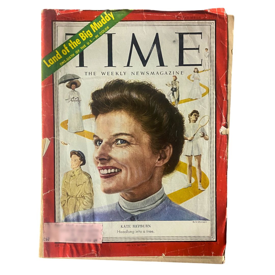 VTG Time Magazine September 1, 1952 Vol 60 No. 9 Katharine Hepburn