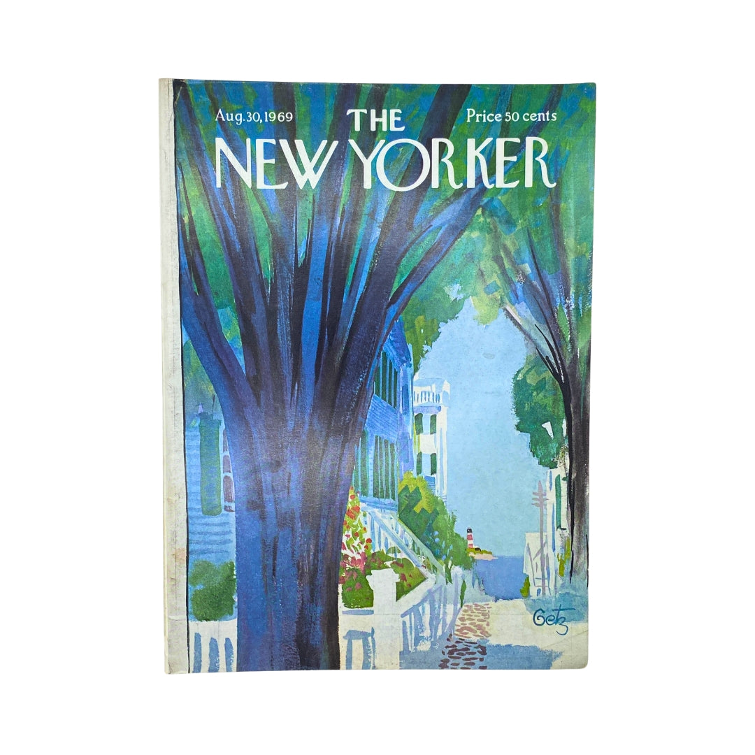 The New Yorker Complete Magazine August 30, 1969 Arthur Getz Cover No Label VG