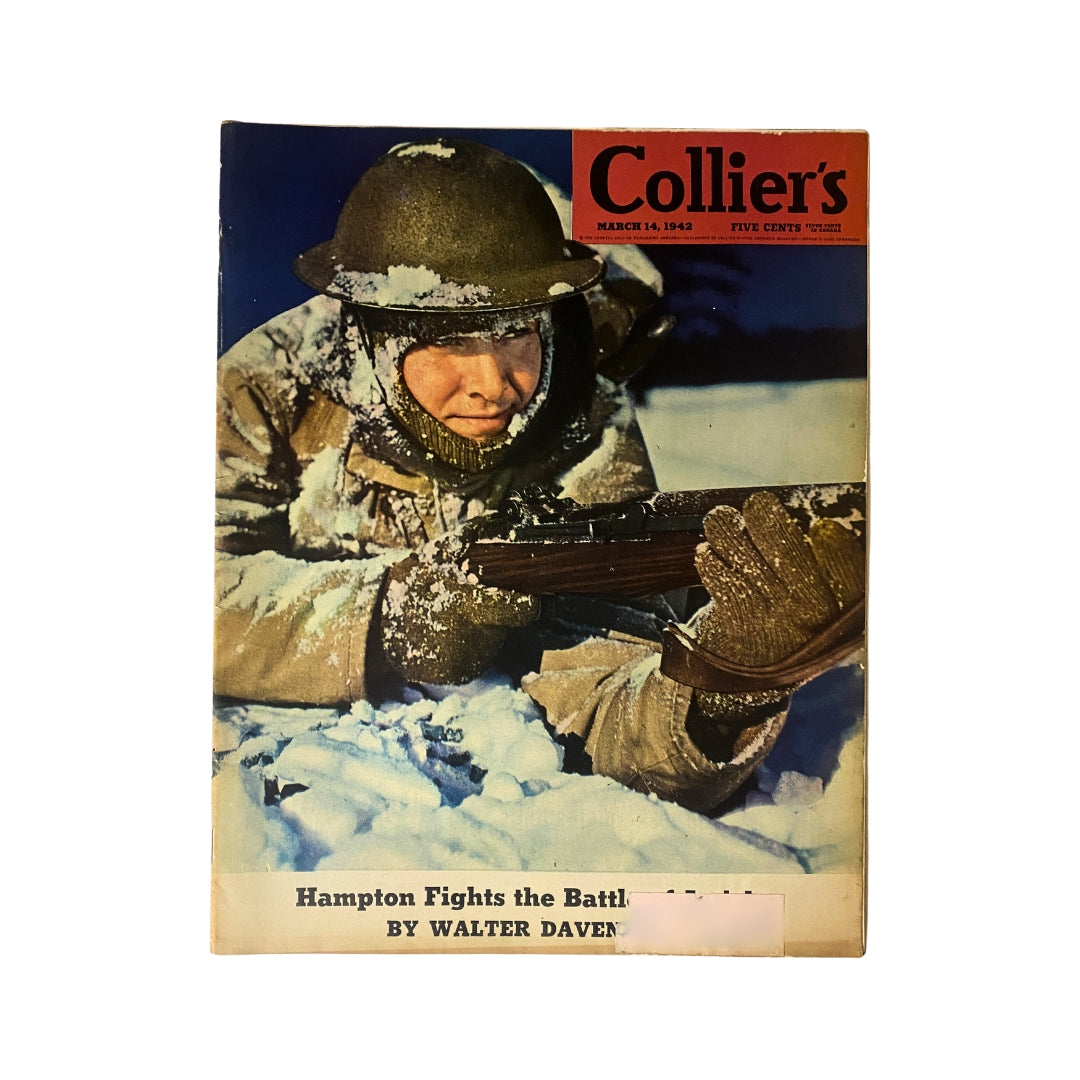 VTG Collier's Magazine March 14, 1942 Hans Groenhout Cover