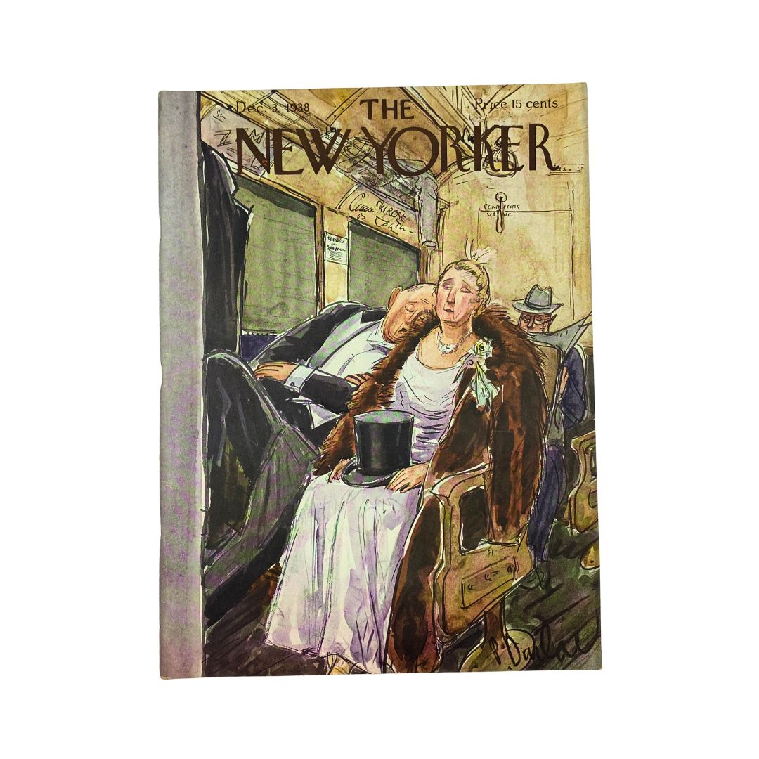 The New Yorker Complete Magazine December 3, 1938 Perry Barlow Cover VG