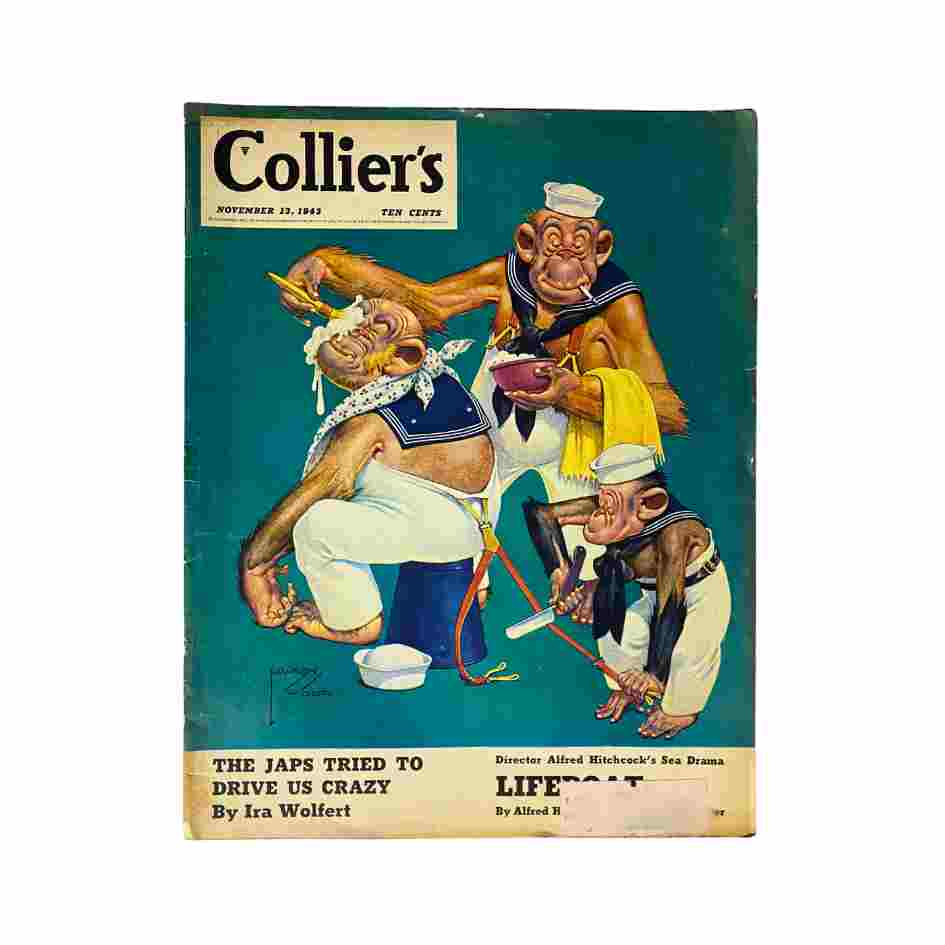 VTG Collier's Magazine November 13, 1943 Lawson Wood Cover