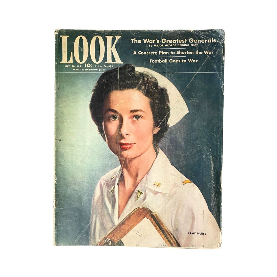 VTG Look Magazine October 20, 1942 Vol 6 No. 21 Portrait of an Army Nurse