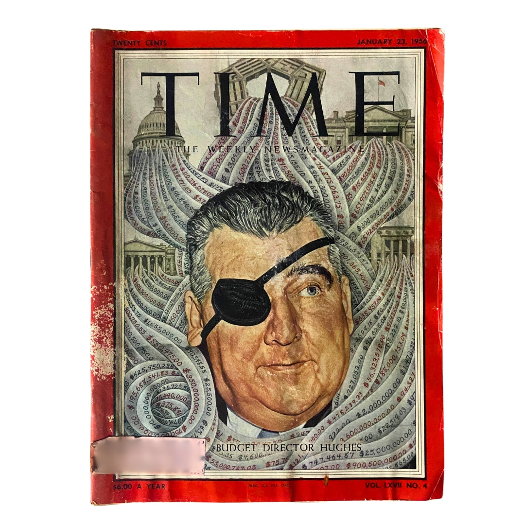 VTG Time Magazine January 23, 1956 Vol 67 No. 4 Rowland Hughes