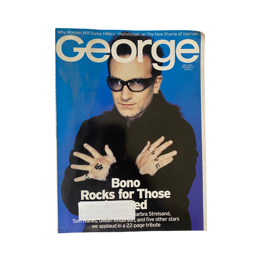 George Magazine April 2000 Bono Cover / Barbra Streisand / Tom Hanks