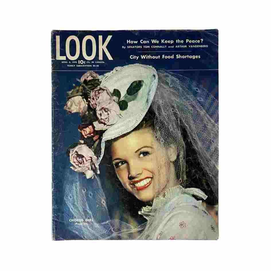 VTG Look Magazine April 3, 1945 City Without Food Shortages No Label