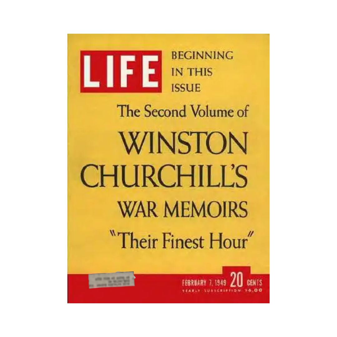 VTG Life Magazine February 7, 1949 Winston Churchill War Memoirs