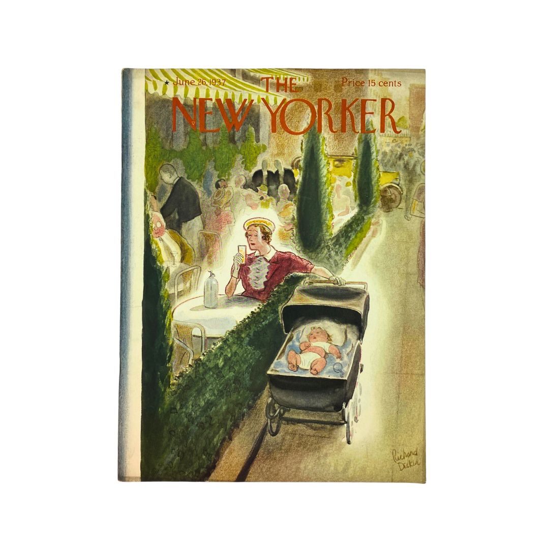 The New Yorker Complete Magazine June 26, 1937 Richard Decker Cover VG