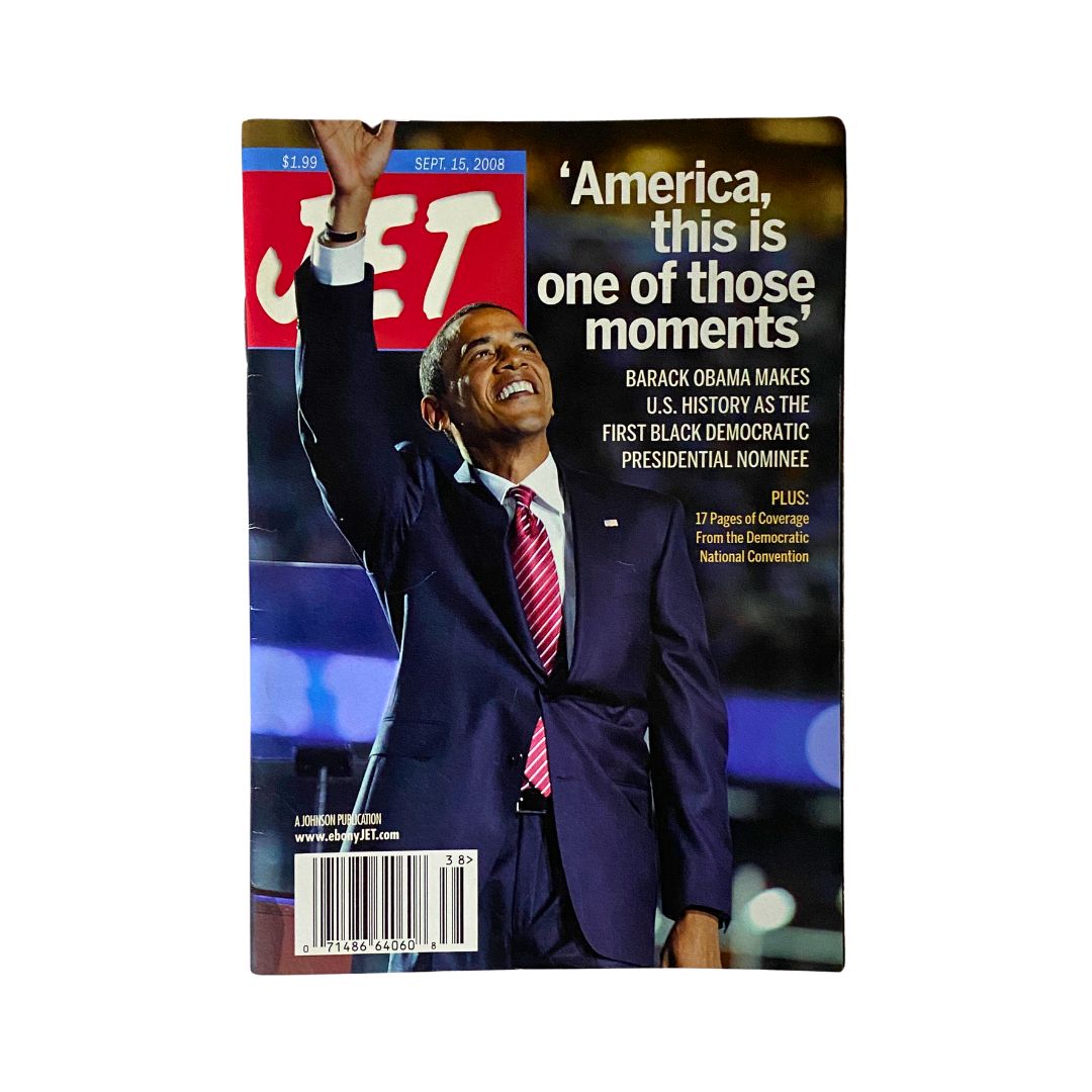 Jet Magazine September 15, 2008 Vol 114 No. 10 Barack Obama No Label