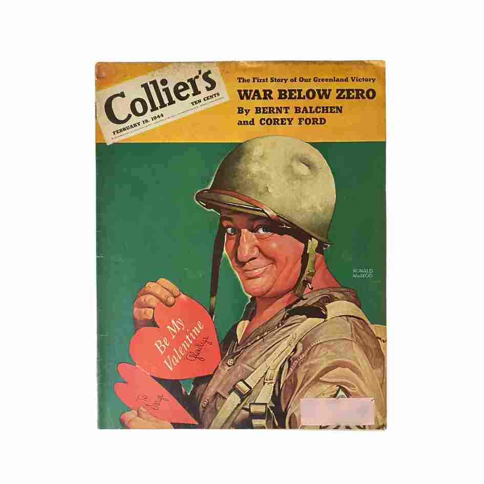 VTG Collier's Magazine February 19, 1944 Ronald McLeod Cover