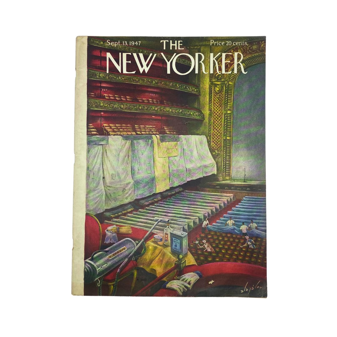 The New Yorker Complete Magazine September 13, 1947 Constantin Alajalov Cover VG