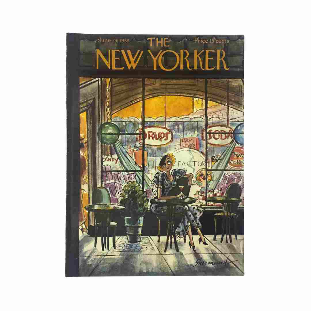 The New Yorker Complete Magazine June 29, 1935 Barbara Shermund Cover VG