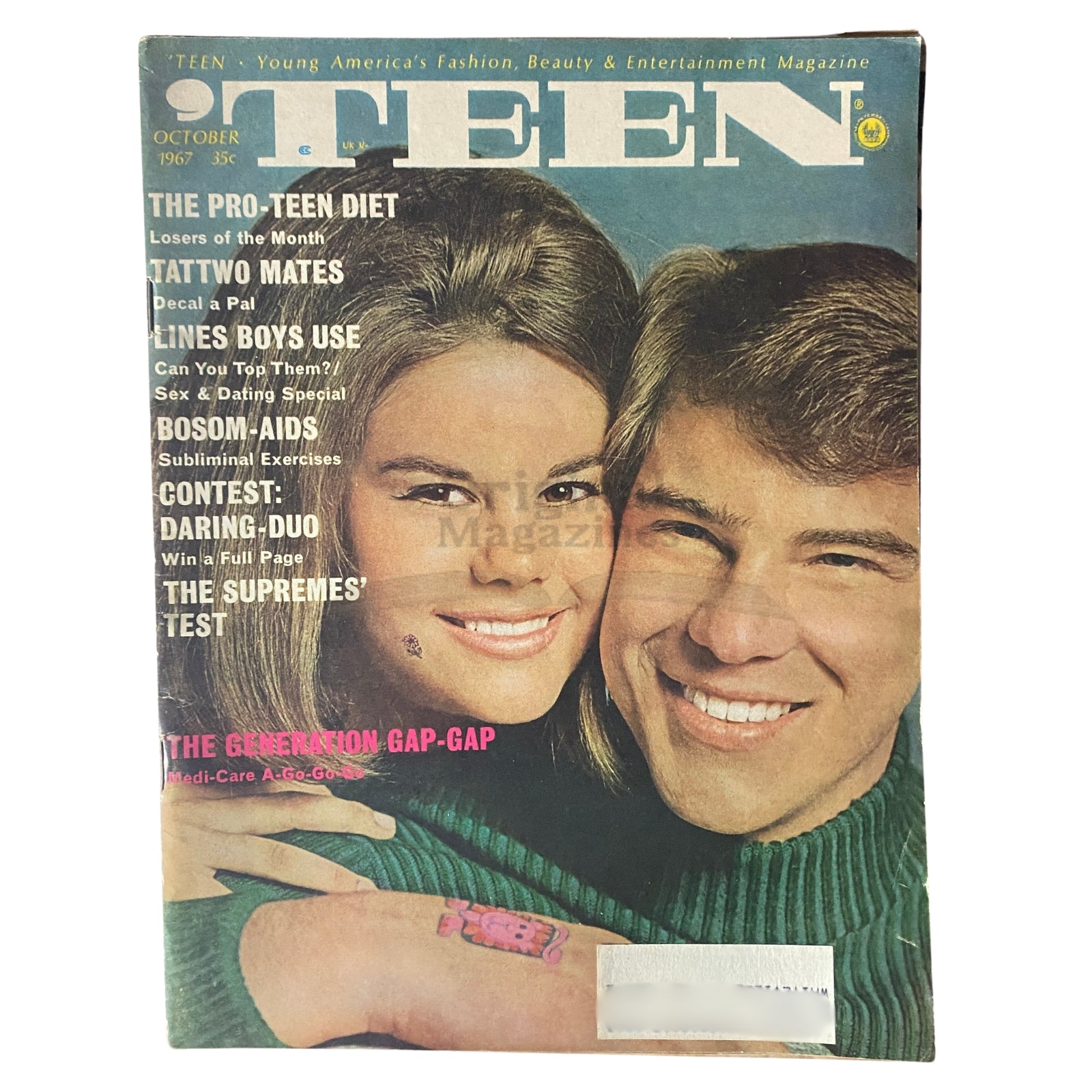 'Teen Magazine October 1967 The Generation Gap-Gap Medi-Care A-Go-Go-Go