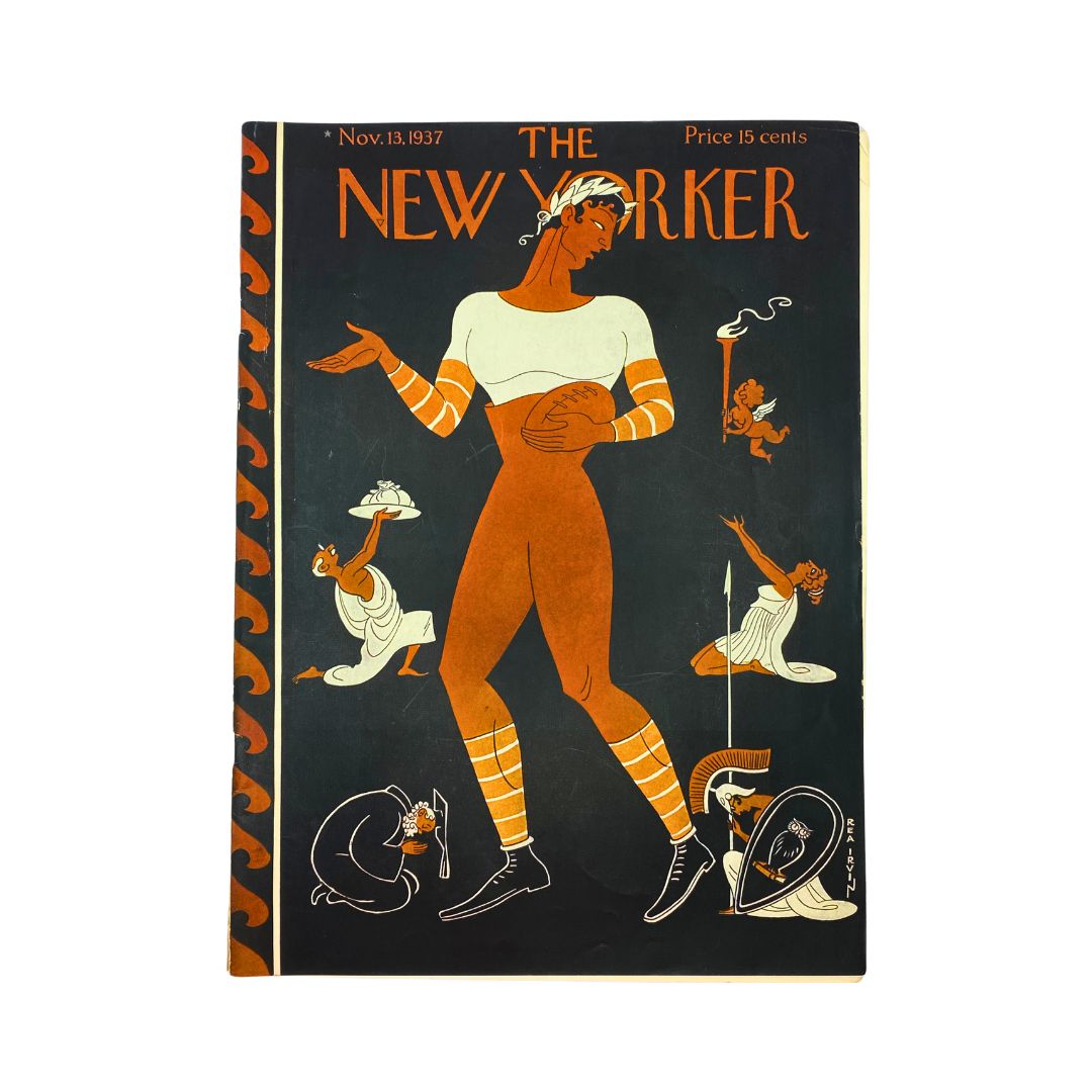 The New Yorker Complete Magazine November 13, 1937 Rea Irvin Cover VG