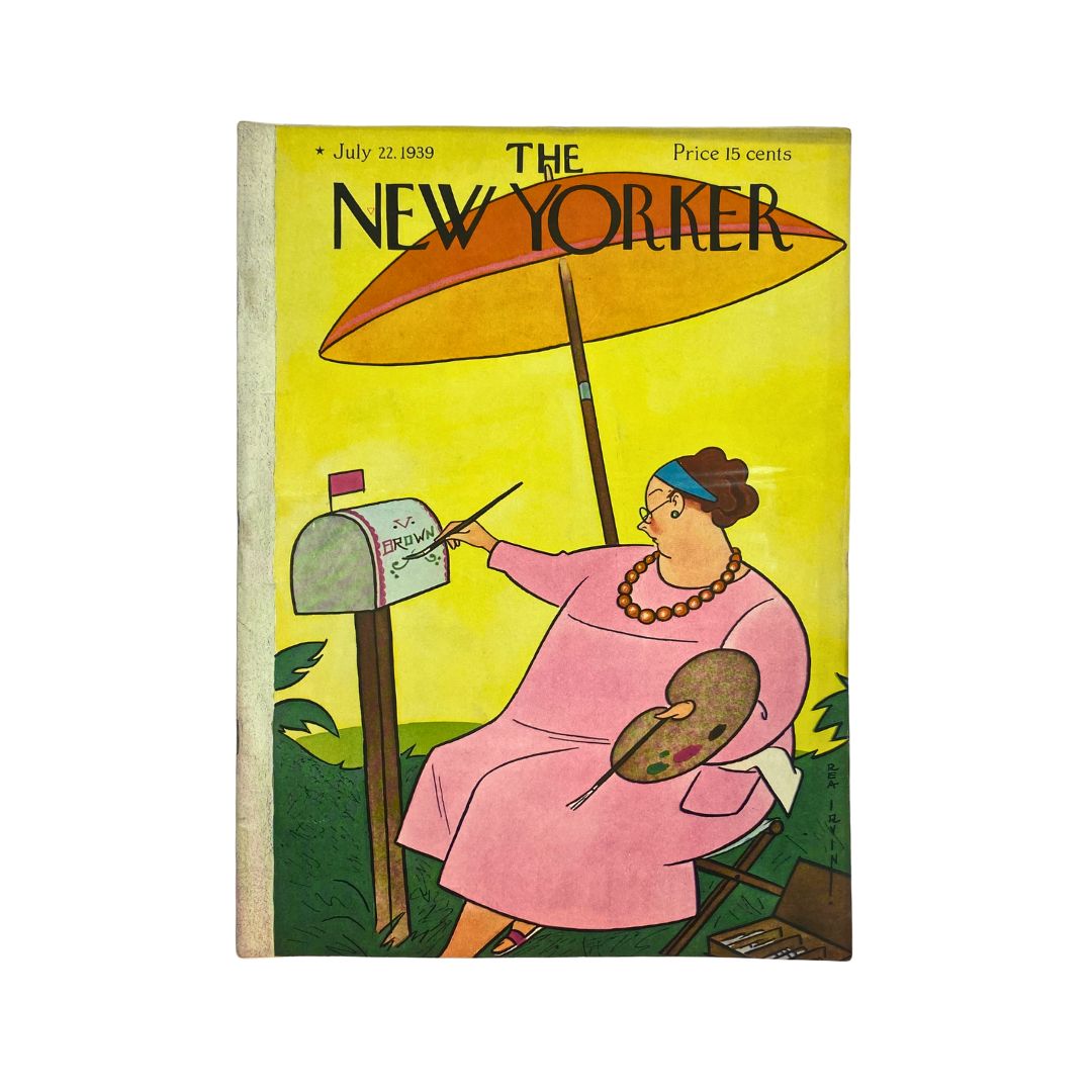 The New Yorker Complete Magazine July 22, 1939 Rea Irvin Cover VG