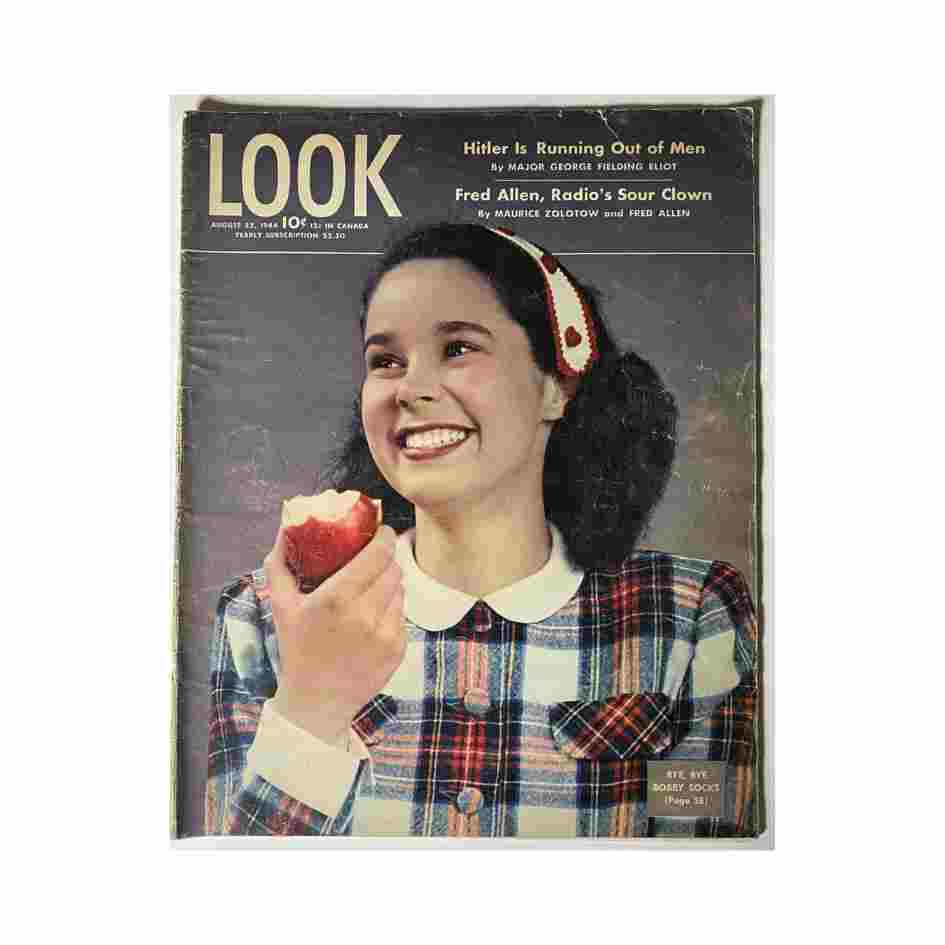 VTG Look Magazine August 22, 1944 Fred Allen William Bendix Evelyn Knight